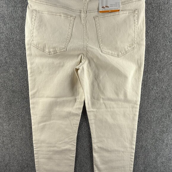 NWT Seven7 Jeans Slim Straight Ivory High Rise Denim Pants Fitted Hips Ladies - Picture 11 of 16